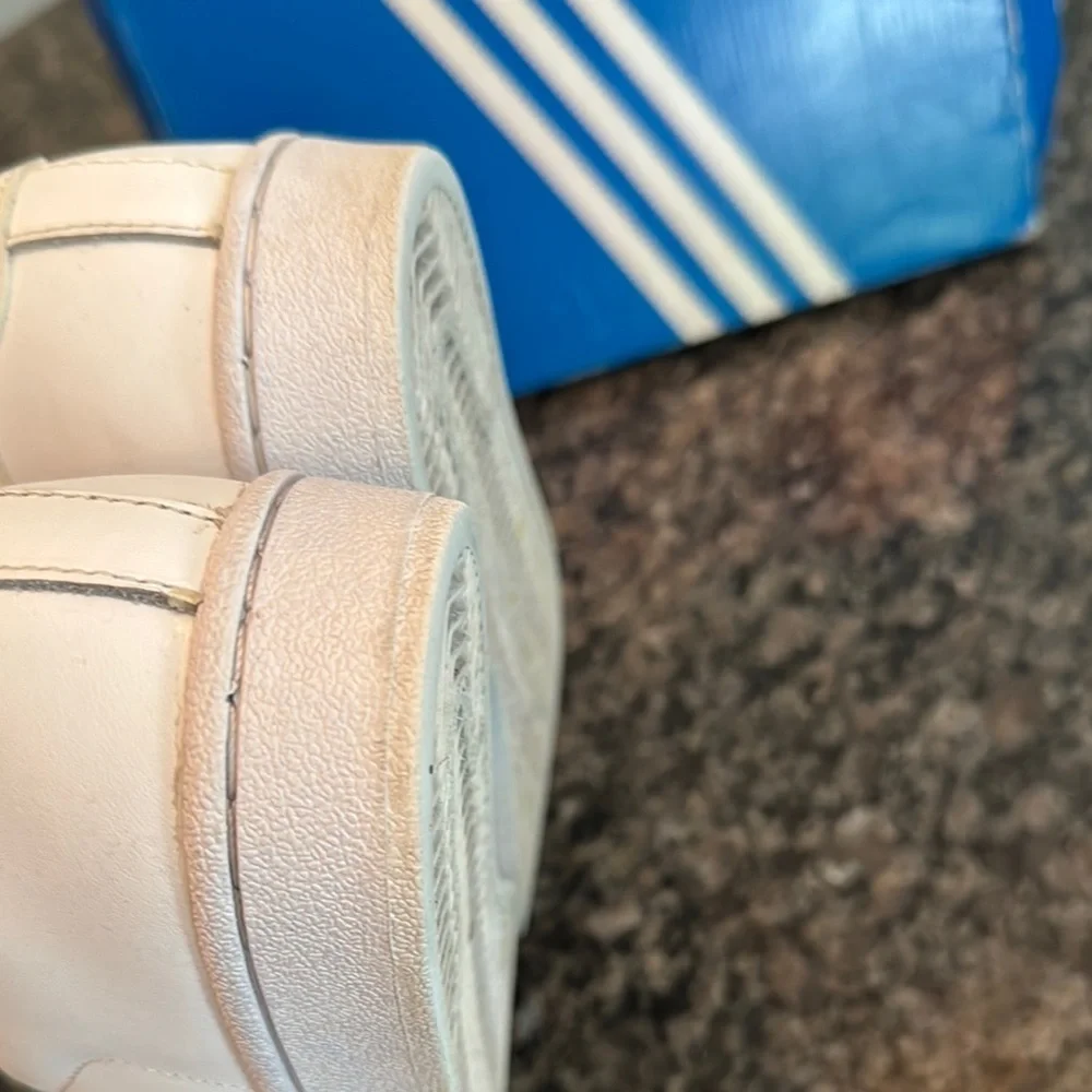 Adidas superstar foundation Classic White Leather Sneakers 6.5Y - Picture 6 of 10